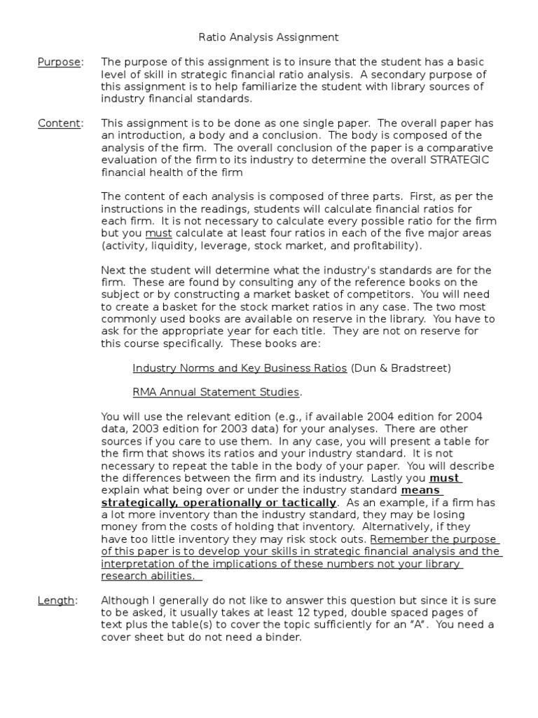 Conclusion of ratio analysis pdf image