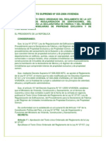 DECRETOSUPREMON035 2006ViviendadeltextounicoordenadodelreglamentodelaLey271157