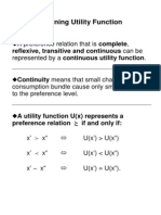 Defining Utility Function