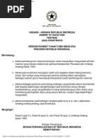 Download Undang-undang Jasa Konstruksi by Suwardi Cakra Ningrat SN176911999 doc pdf