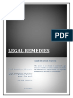 Legal Remedy Avalable Under Code of Civil Procedure, Arbitration Act, Specific Relief Act, Negotiable Instrument Act
