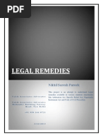 Legal Remedy Avalable Under Code of Civil Procedure, Arbitration Act, Specific Relief Act, Negotiable Instrument Act