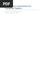 Download Essay Exam Instructions for Computer Testers by jabecker SN17692582 doc pdf