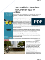 El Desconocido Funcionamiento de Las Fuentes de Agua en Santiago