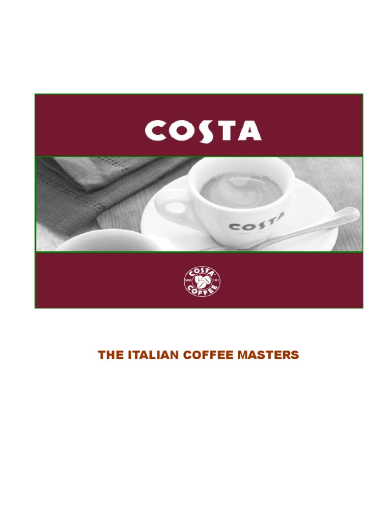 Marketing Plan of Costa Coffee Brand