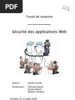 Download Rapport Travail de Semestre Scurit des applications WEB by Sylvain MARET SN17693806 doc pdf