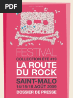 Download festival la route du rock 2009 - dossier de presse by avranchesinfos SN17694093 doc pdf