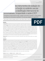 Comparação dos instrumentos de avaliação do
