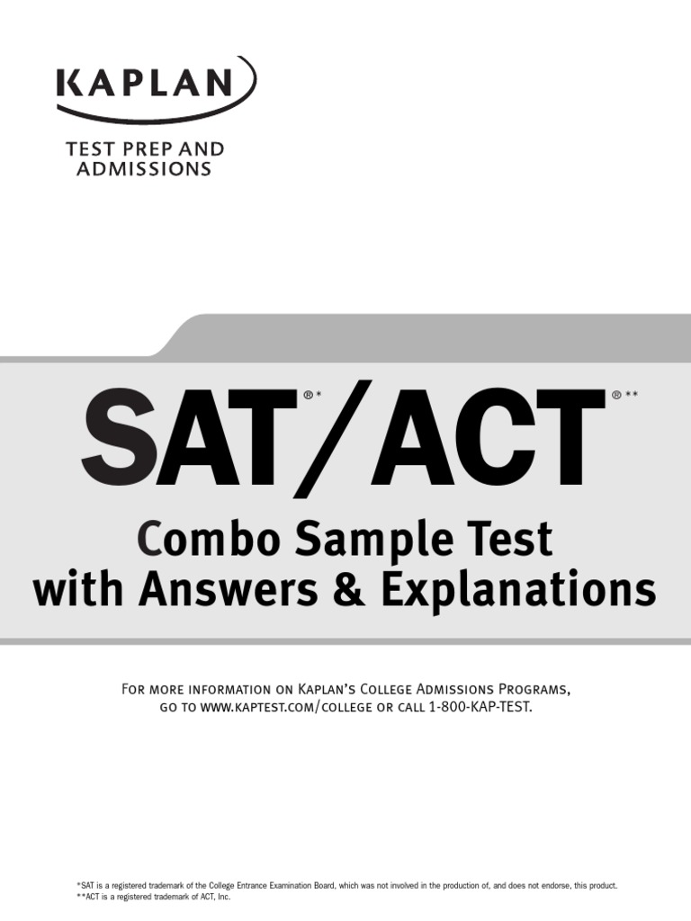Sat Act Practice Test | PDF | Piano | Sat