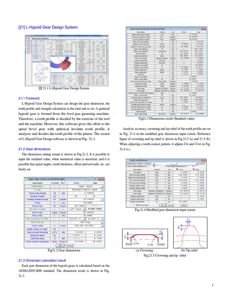 L-Hypoid Gear Design System | Download Free PDF | Gear | Computing