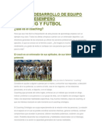 FUTBOL Y DESARROLLO DE EQUIPO DE ALTO DESEMPEÑO