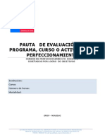 Pauta Evaluacion