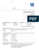 Formaldehido en Solucion 37%