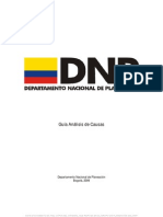 Guía Análisis de Causas: Departamento Nacional de Planeación Bogotá, 2009