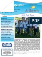 La Esperanza - 3rd Quarter 2013 Newsletter