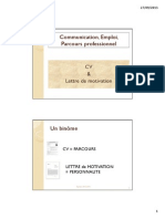 Communication, Emploi, Parcours Professionnel: CV & Lettre de Motivation