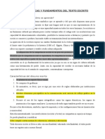 Características y Fundamentos Del Discurso Escrito