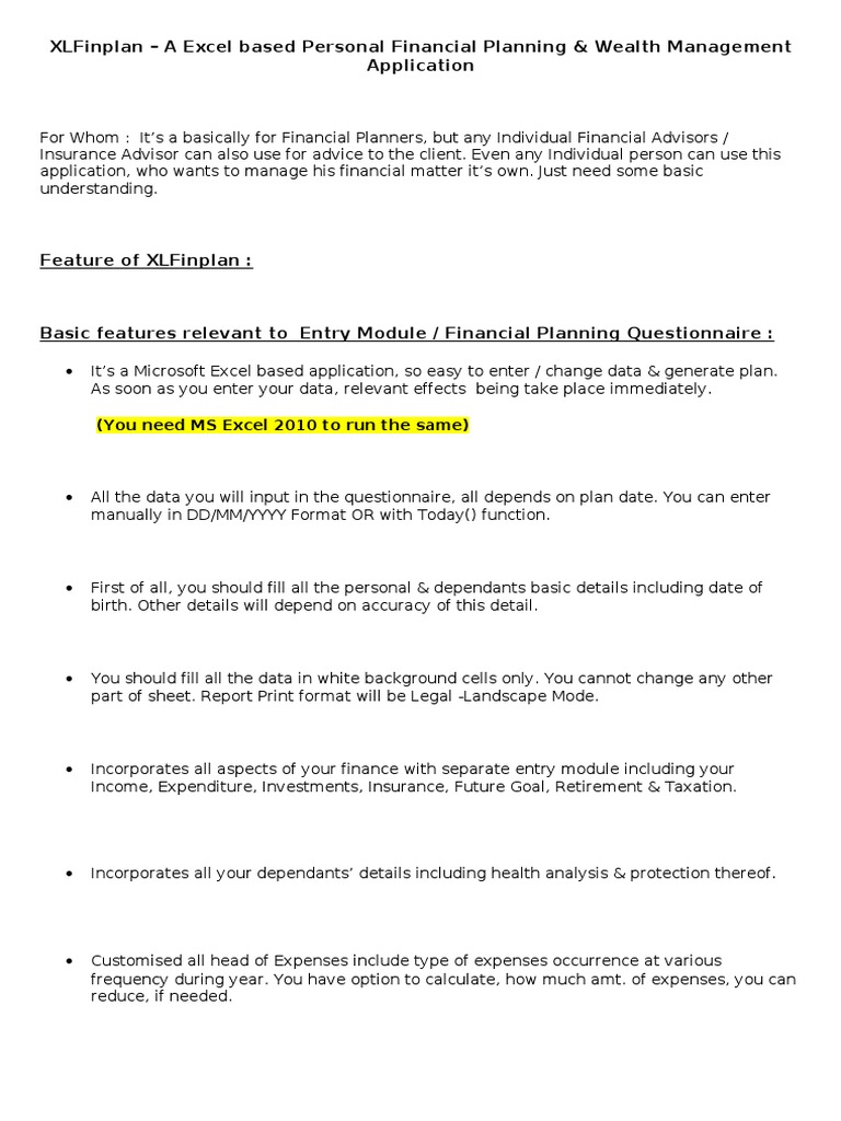 Retirement Planning Questionnaire Tool | PDF | Retirement | Life Insurance