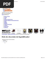 Receita de Bolo de Chocolate de Liquidificador - Tudo Gostoso