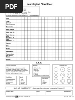 Neurological Flow Sheet4137 | PDF
