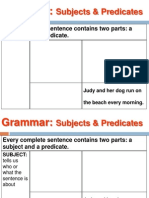 Grammar Subjects Predicates and Subject Verb Agreement