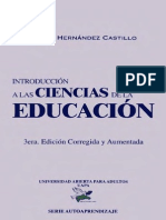 Angel Hernandez Castillo - Introduccion a Las Ciencias de La Educacion