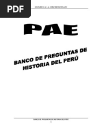 BANCO DE PREGUNTAS DE HISTORIA DEL PERÚ