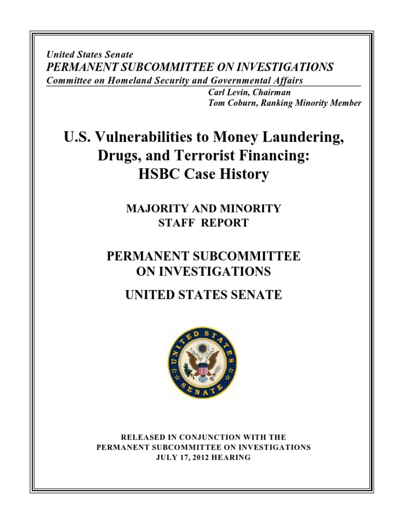Psi Hsbcreport 071712 | PDF | Hsbc | Money Laundering
