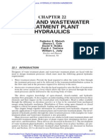 Chapter 22 - Water and Wastewater Treatment Plant Hydraulics