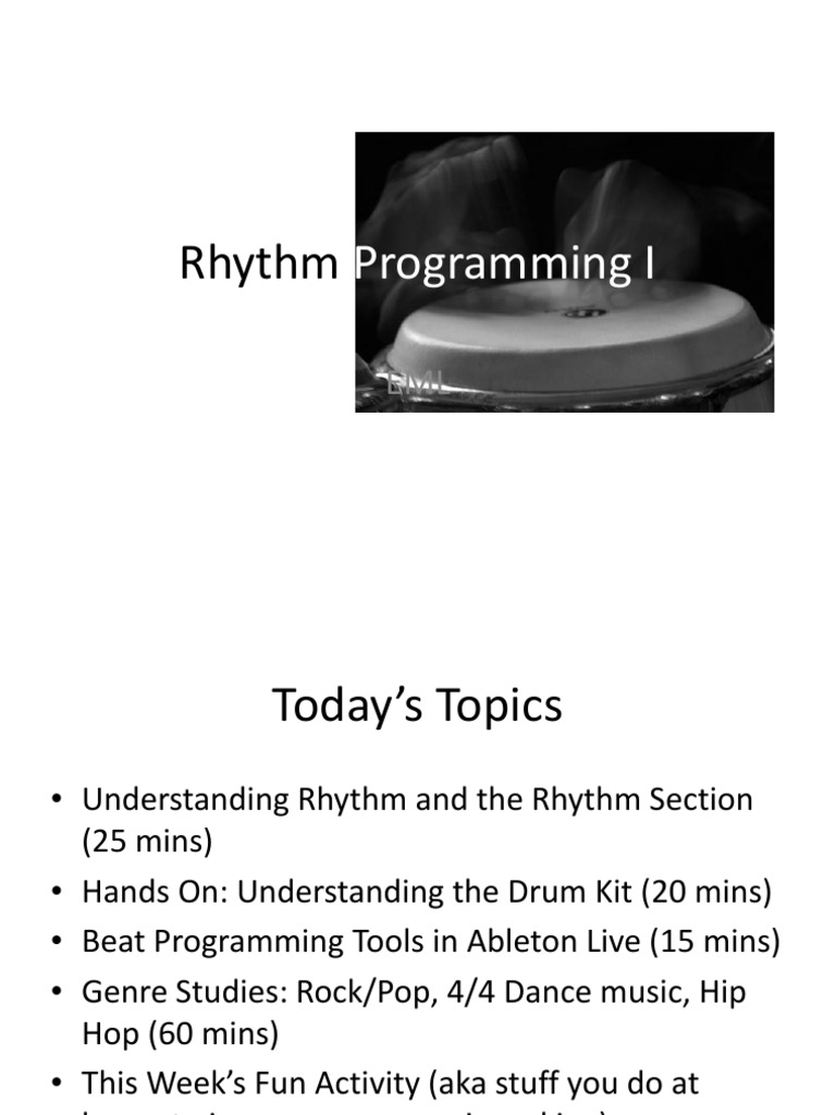 Rhythm Programming Essentials | PDF | Drum Kit | Synthesizer