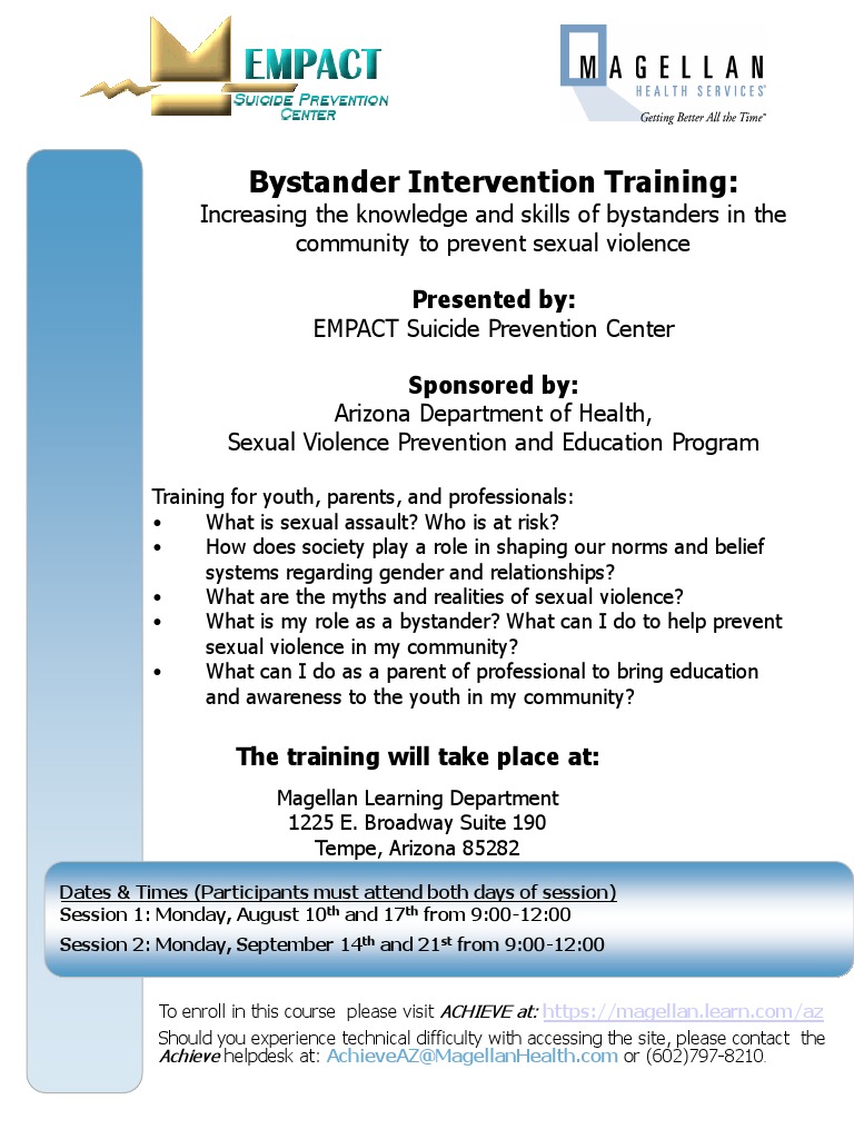 Bystander Intervention Training Course | PDF | Sexual Violence | Violence