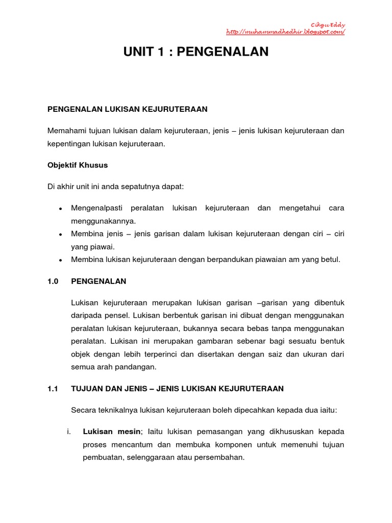 Nota Lukisan Kejuruteraan Pdf