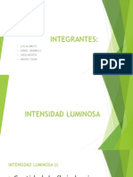 Intensidad Luminosa