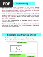 Dimensioning As Per BIS Standard