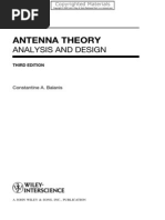 Antenna Theory: Analysis and Design