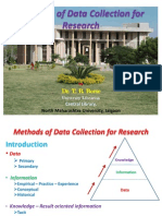 Methods of Data Collection For Research