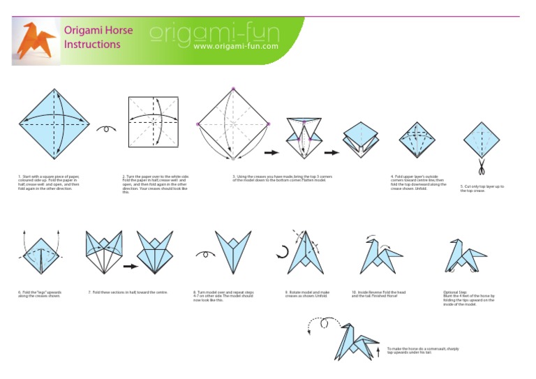 Origami Horse Printpdf