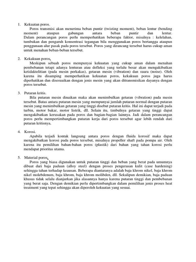 Analisis Poros | PDF