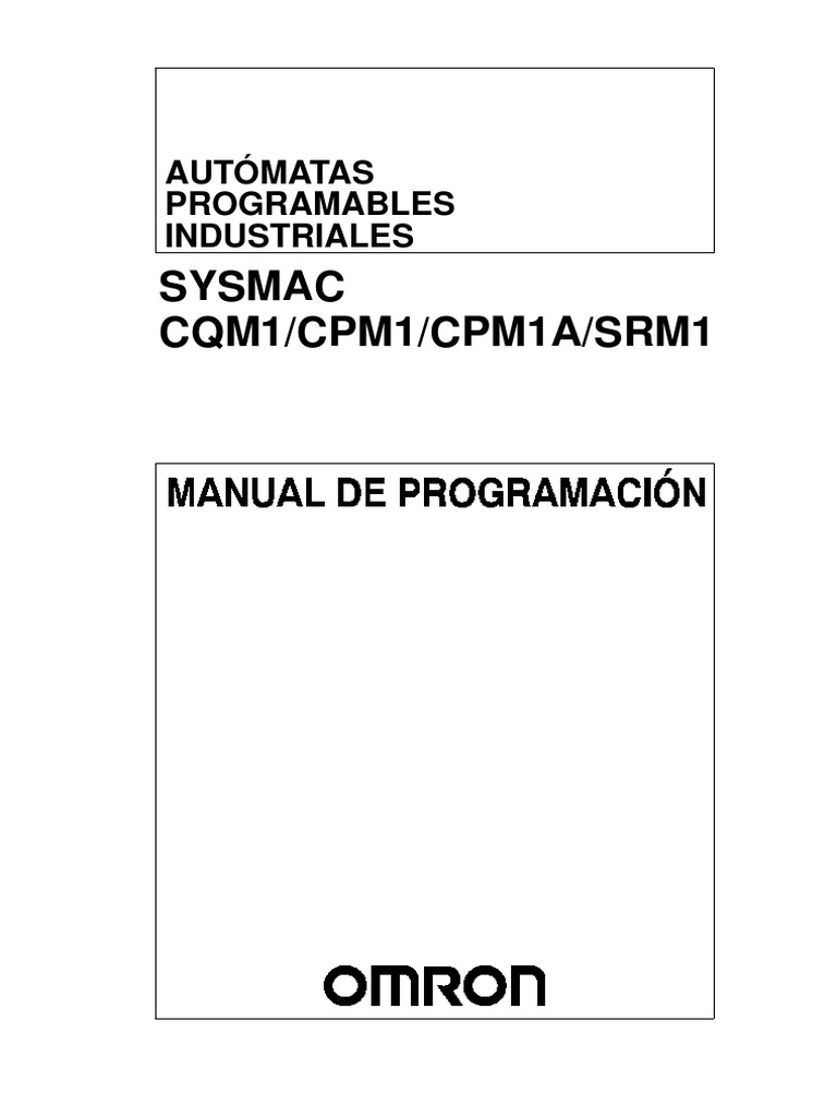 Manual de Programacion de Omron | PDF | Programmable Logic Controller | Bit