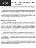 Download Manfaat Asam Folat Bagi Ibu Hamil Dan Menyusui by bulepeace SN177106978 doc pdf