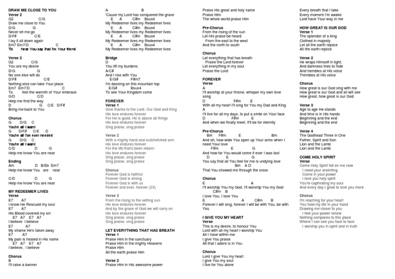 Verse 2: Chorus | PDF | Song Structure | Soul