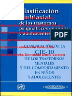 Psicologia - Clasificación Multiaxial de Los Trastornos Psiquiátricos en Niños y Adolescentes Escrito Por Monica Magarios