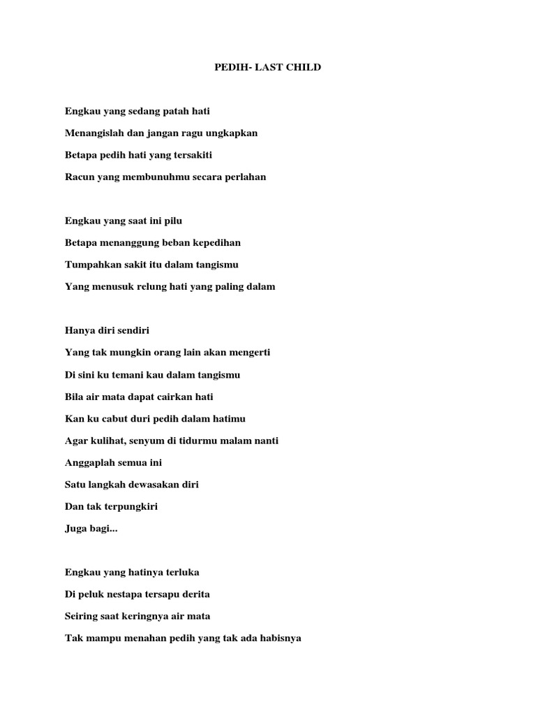 Lirik Lagu Anak Rusa Nani