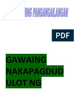 Gawaing Nakapagdudulot NG Kalinisan at Kalusugan