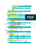 Truss Analysis With Respect To Live Load and Deadload: Method of Section