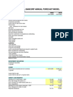 Sample Bank Modeling Template