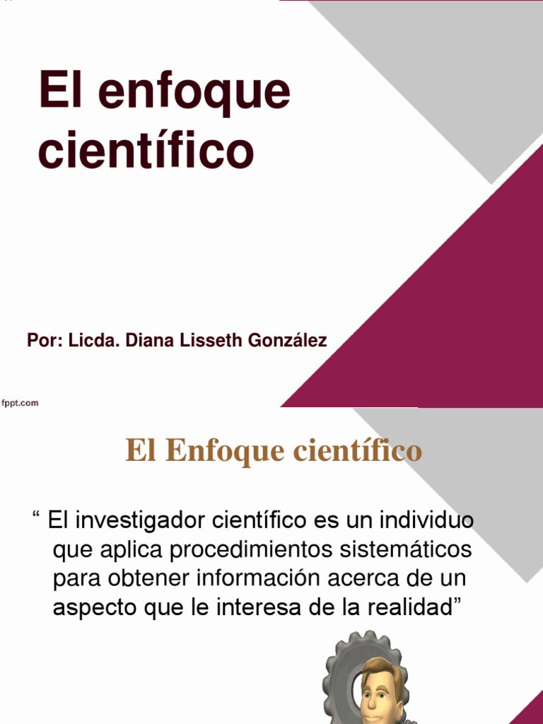 Enfoque científico Razonamiento inductivo Conocimiento