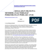 faktor  masalah tingkah laku kanak-kanak