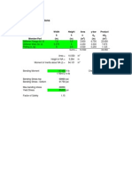 Moment of Inertia Calculations: Width Height Area Y-Bar Product B H A D Ad Member/Part (In) (In) (In) (In) (In)