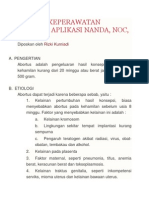 Asuhan Keperawatan Abortus Aplikasi Nanda